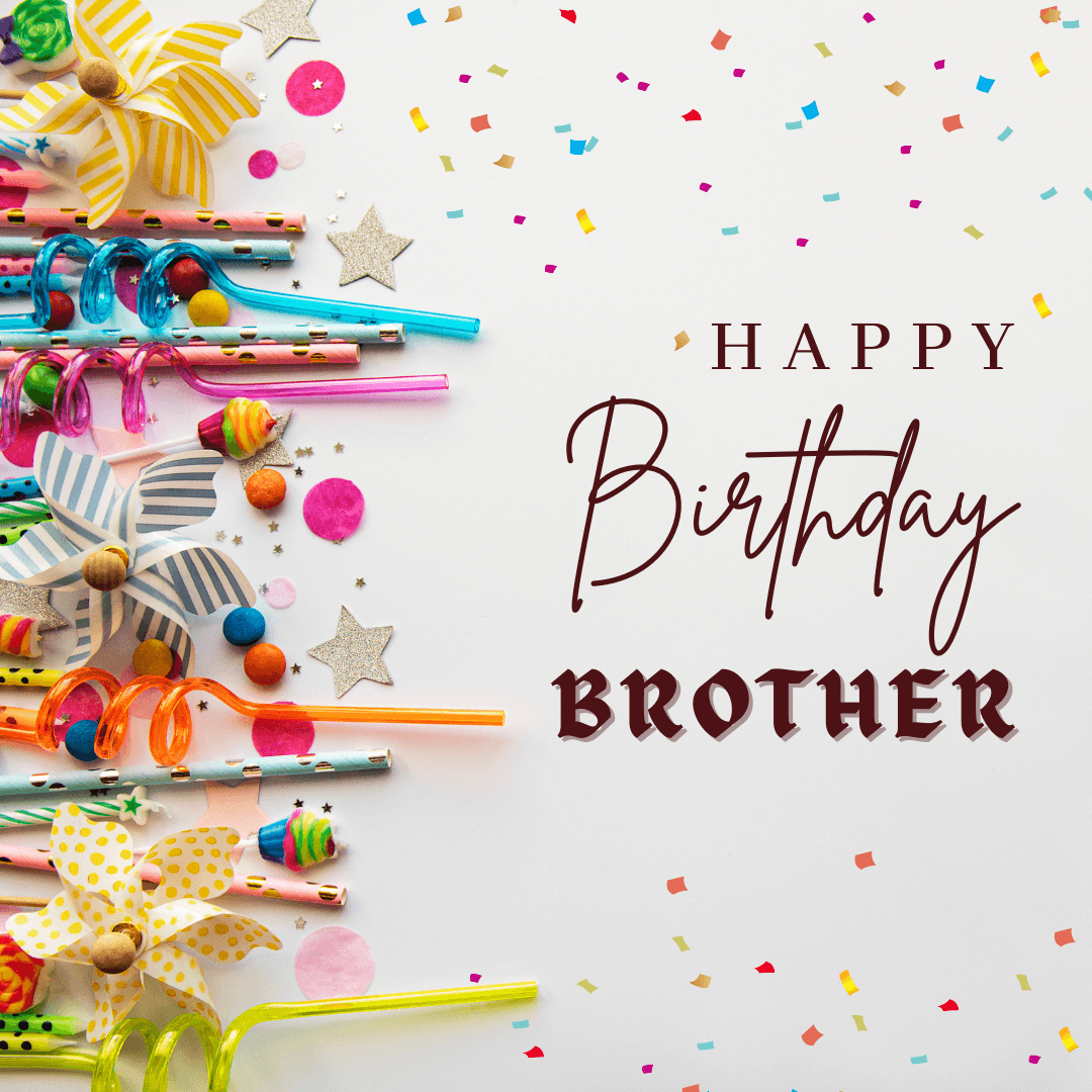 Happy Birthday Brother greeting card gif