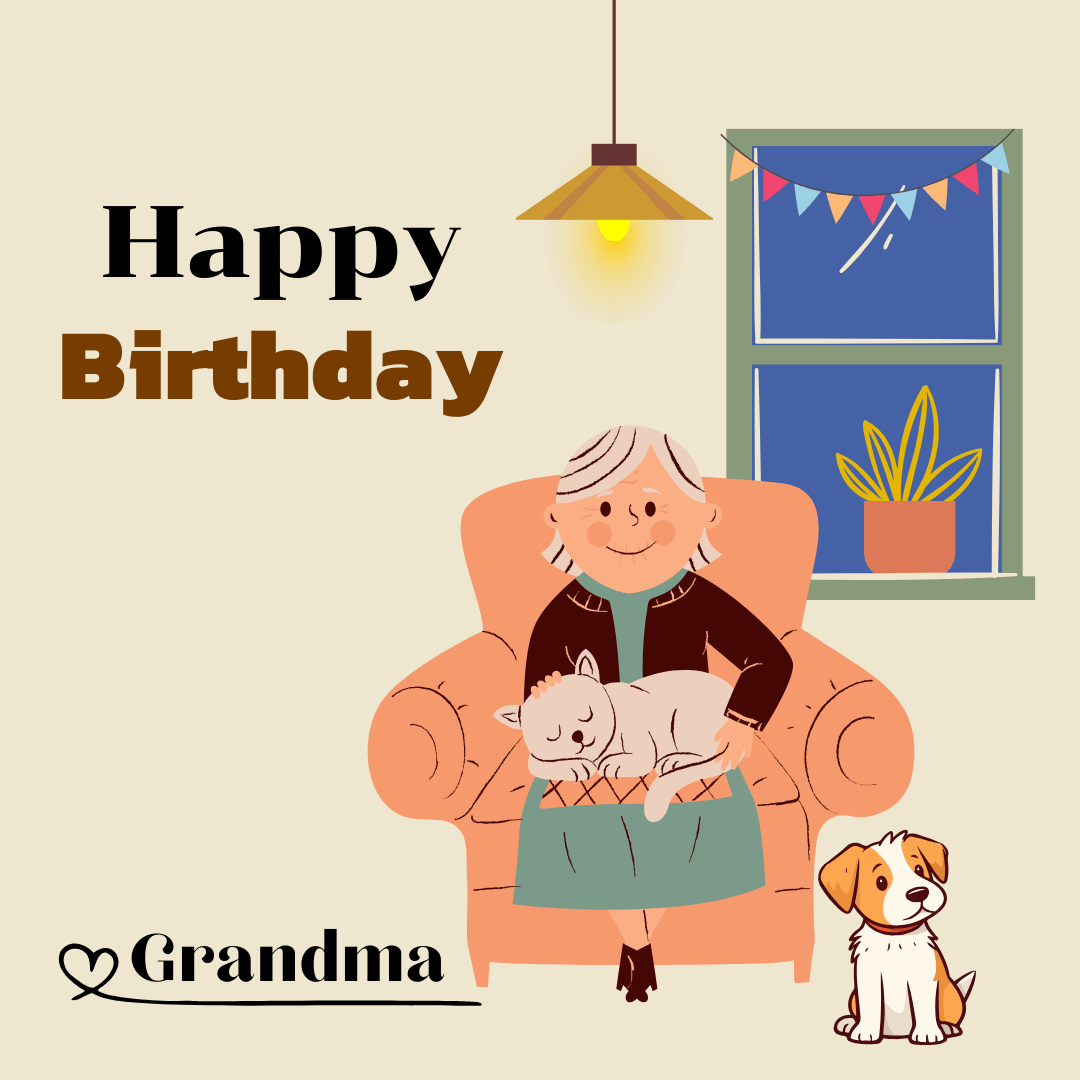 birthday-of-grandma-with-cute-pets