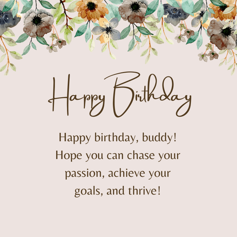 Happy Birthday Wishes For Male Friend